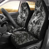 WOLF BEHIND TREE SEAT COVERS