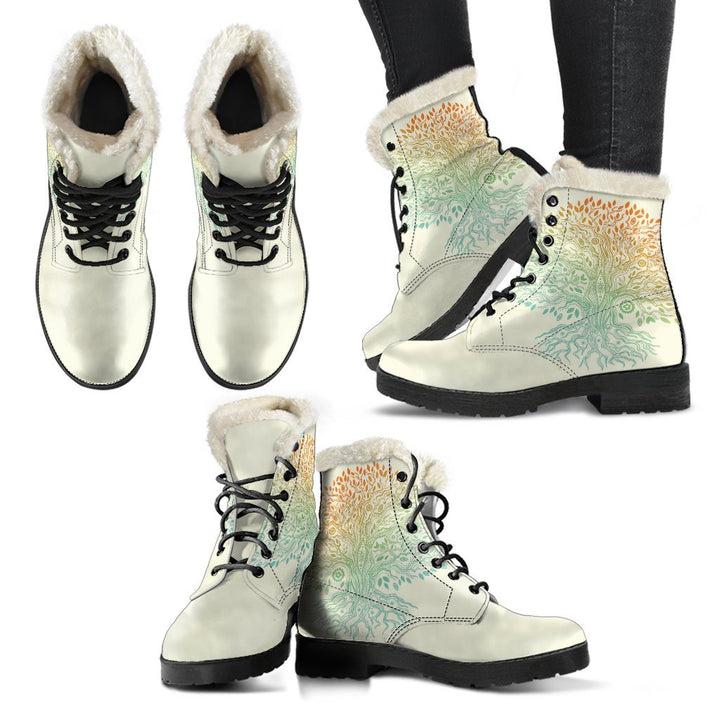 Tree of Life Leather Boots