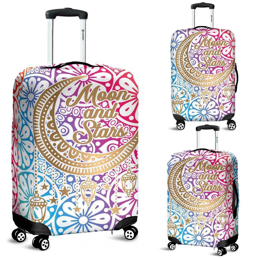 Moon and Stars Luggage Cover