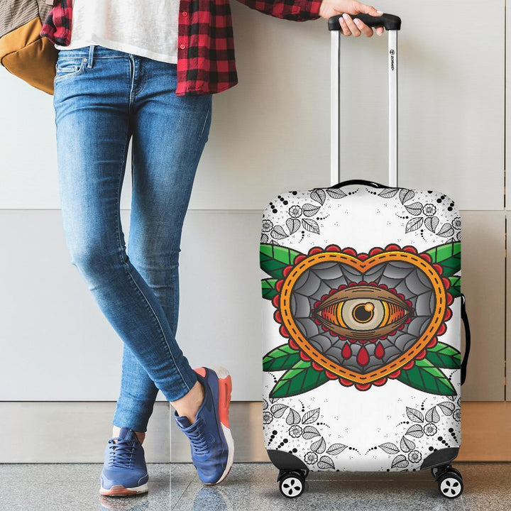 Heart with Hamsa Luggage Cover