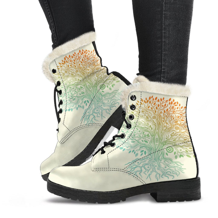 Tree of Life Leather Boots