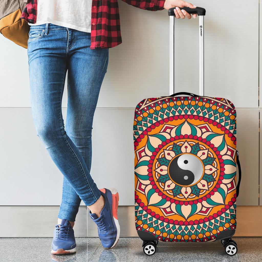 Yin Yang Colorful Luggage Cover