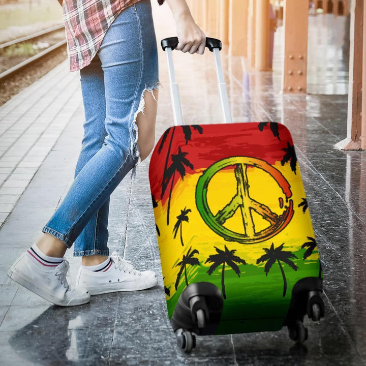 Peace Rasta Luggage Cover