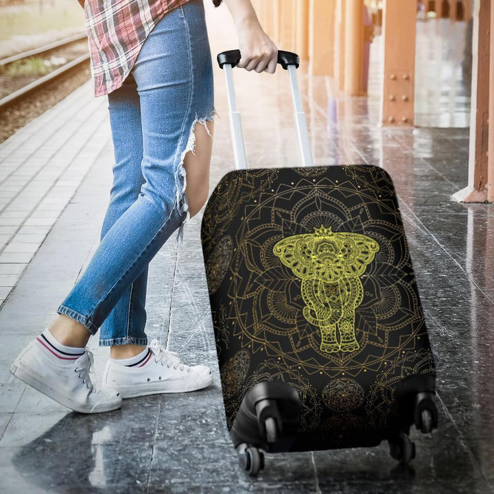 Elephant Mandala Luggage Cover