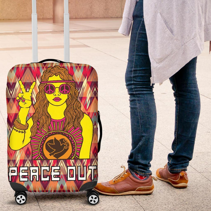 Peace Out Luggage Cover