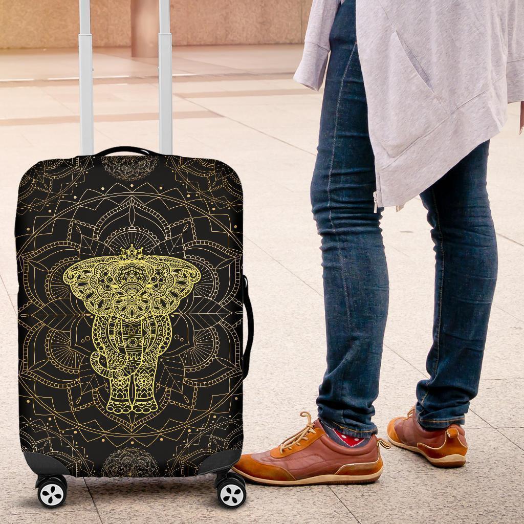 Elephant Mandala Luggage Cover