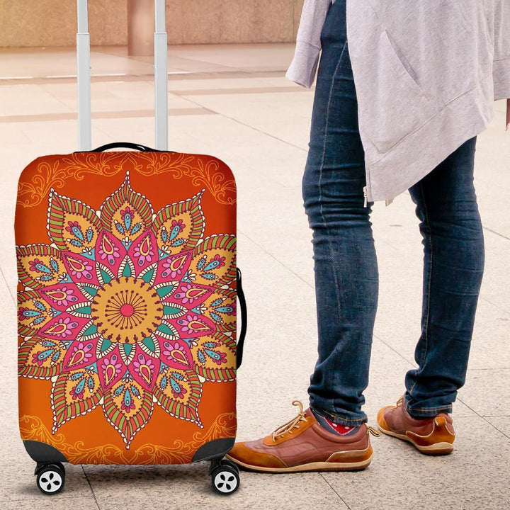 Colorful Flower Luggage Cover