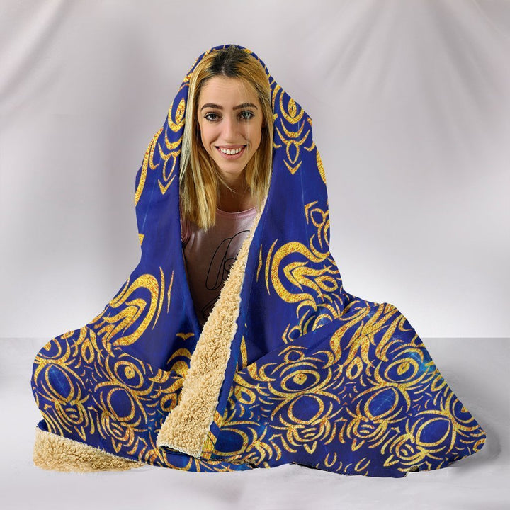 Gold Bohemian Hooded Blanket