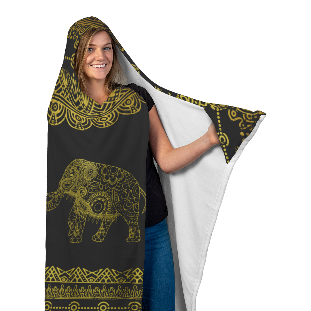 Bring Your Elephant Hooded Blanket