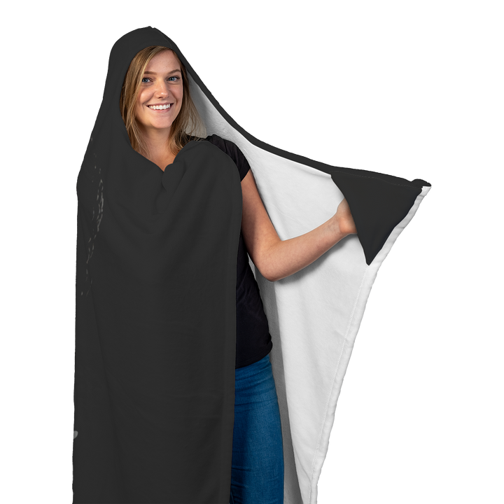 Black Buddha Hooded Blanket