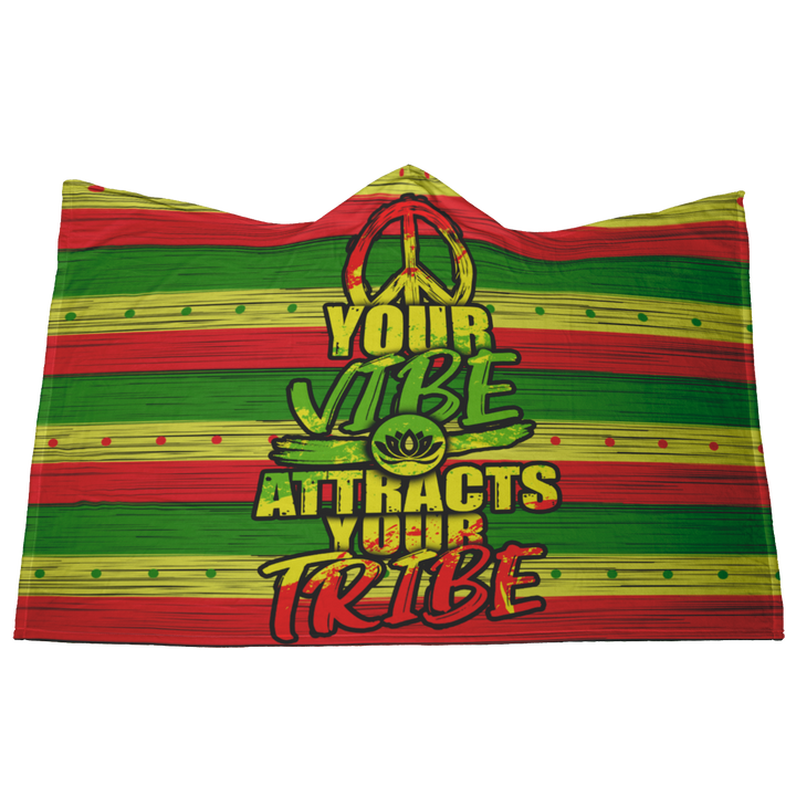 Peace Tribe Vibe Hooded Blanket