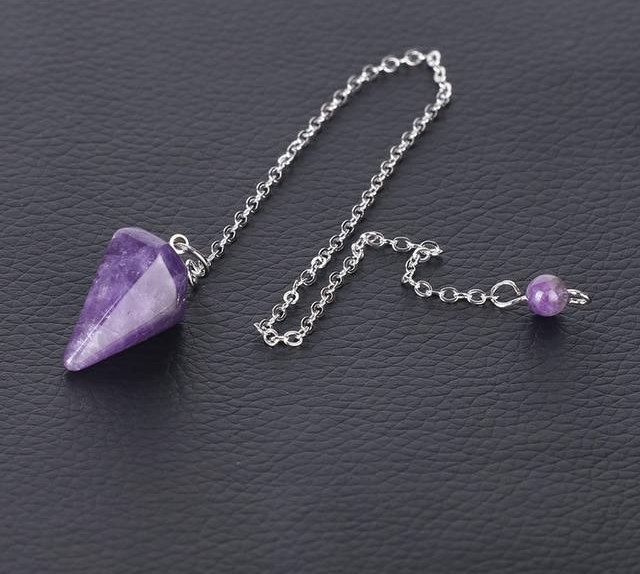 Natural Crystal Stone Amethyst Chakra Energy Balance Stone