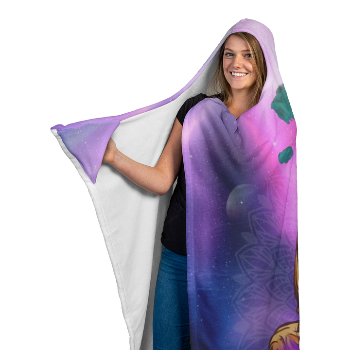 Purple Buddha Hooded Blanket