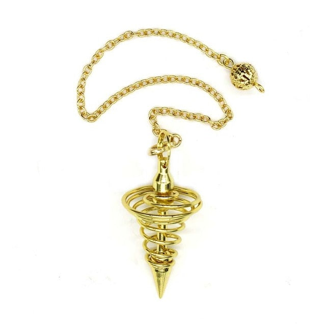Pendulum for Dowsing Healing Pyramid Hand Pendant / Necklace