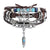 Tibetan Stone Feather Leather Bracelet