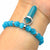 Natural Stone Hexagonal Yoga Bracelet Crystal Beads Spiritual Bracelet