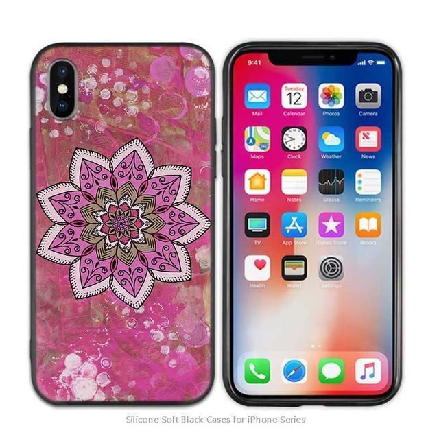 Soft Mandala Chakra Silicone Phone Cases