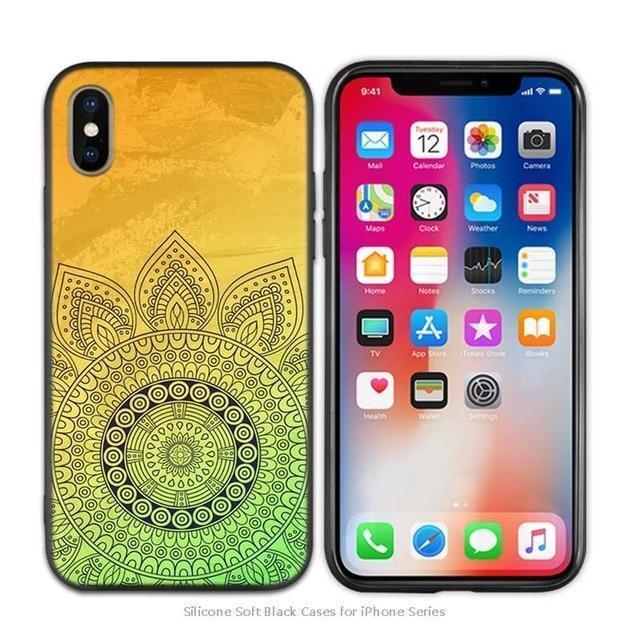 Soft Mandala Chakra Silicone Phone Cases