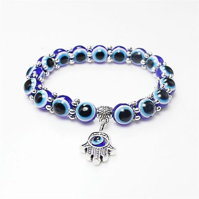 Blue Evil Eye Hand Fatima Bracelet