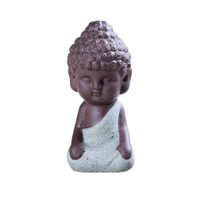 Hand-painted Ceramic Buddha Figurine