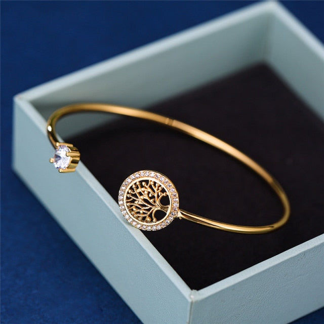 Tree of Life Bangle | Growth Charm