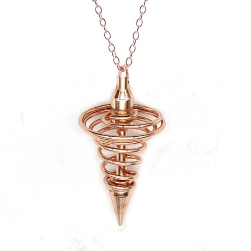 Pendulum for Dowsing Healing Pyramid Hand Pendant / Necklace