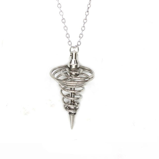 Pendulum for Dowsing Healing Pyramid Hand Pendant / Necklace