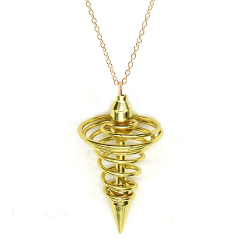 Pendulum for Dowsing Healing Pyramid Hand Pendant / Necklace