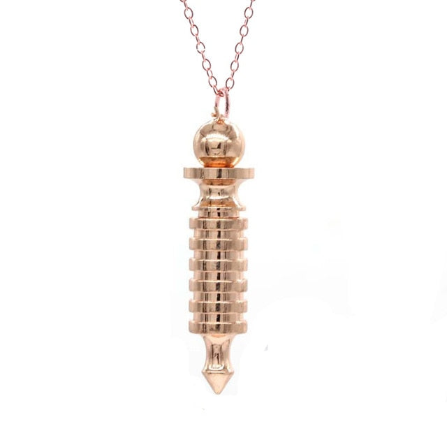 Pendulum for Dowsing Healing Pyramid Hand Pendant / Necklace