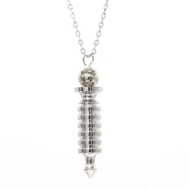 Pendulum for Dowsing Healing Pyramid Hand Pendant / Necklace