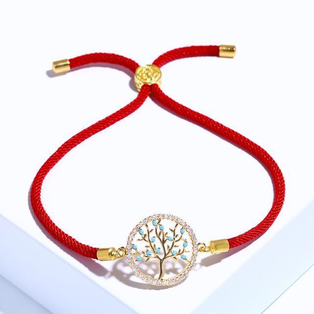 Tree of Life Good Luck Charm Bracelet Knot Rope Bracelet