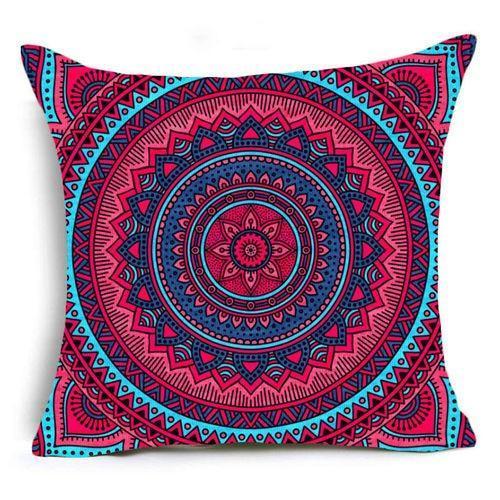 Mandala Polyester Cushion Pillow Case