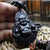 Wooden Black Dragon Beast and Buddha Hanging Decor