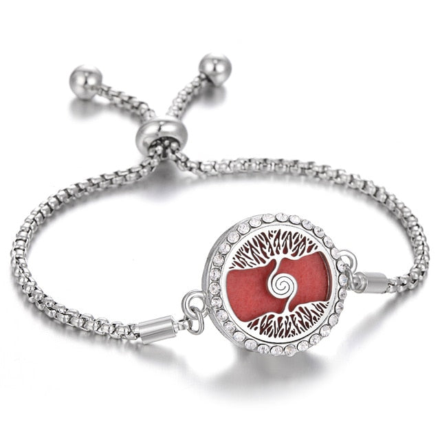 Tree of Life Aromatherapy Diffuser Locket Bracelet