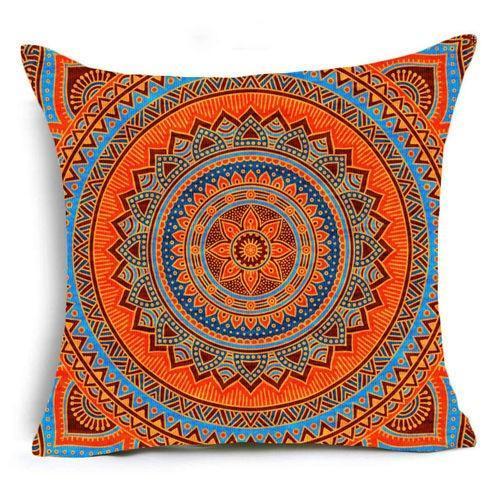 Mandala Polyester Cushion Pillow Case