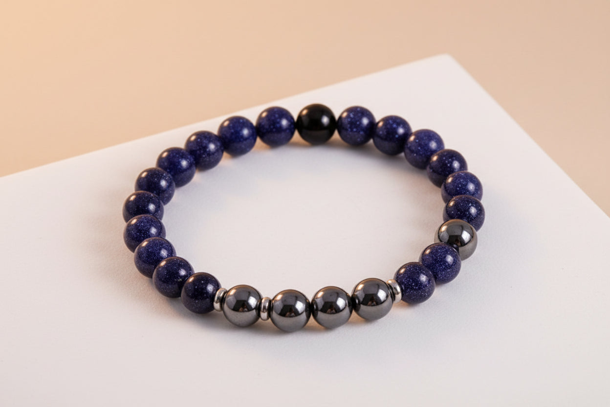 Hematite Mala | Strength Anchor