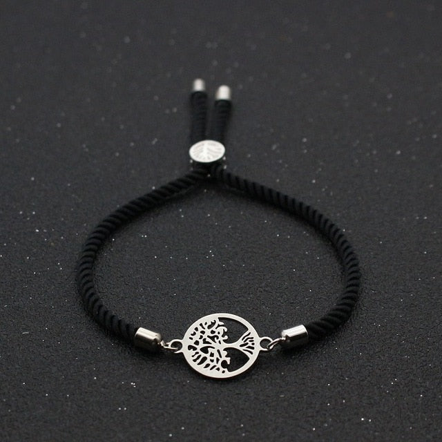 Lucky Rope Friendship Tree of Life Bracelet Charm Matching Bracelet