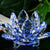 Lotus Flower Crafts Glass Ornaments Feng Shui Home Crystal Decorations