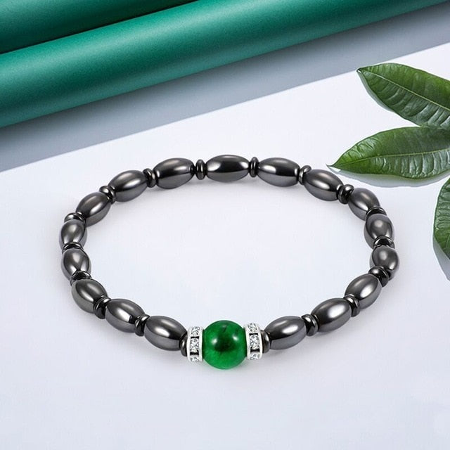 Magnetic Chakra Yoga Lava Stones Bracelet
