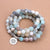 108 Matte Amazonite Beads Lotus Charm Mala