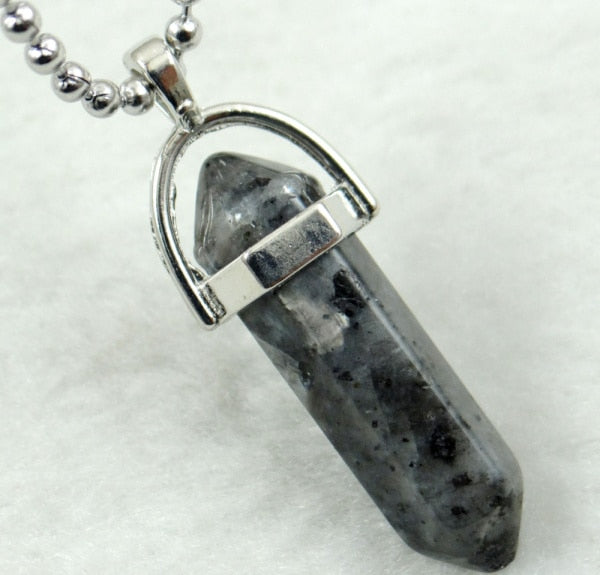 Titanium Crystal Chakra Pendant Necklace Gemstone Lucky Charm