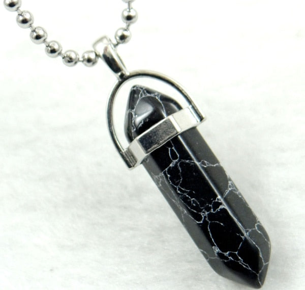 Titanium Crystal Chakra Pendant Necklace