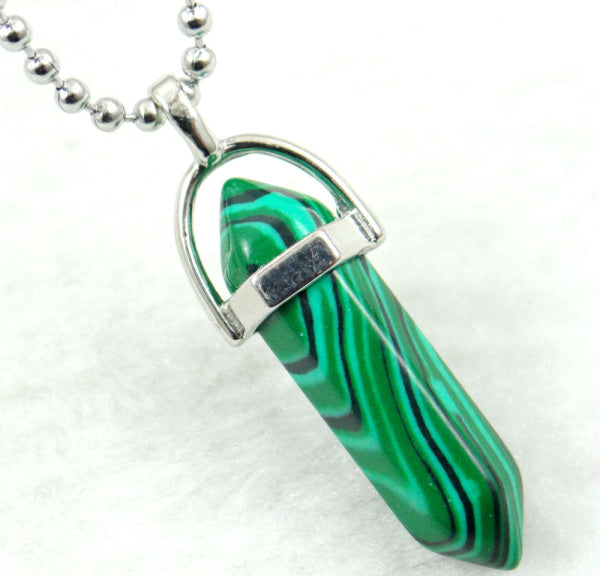 Titanium Crystal Chakra Pendant Necklace Gemstone Lucky Charm