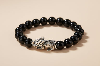 Feng Shui Abundance Anchor | Silver Pixiu Shield