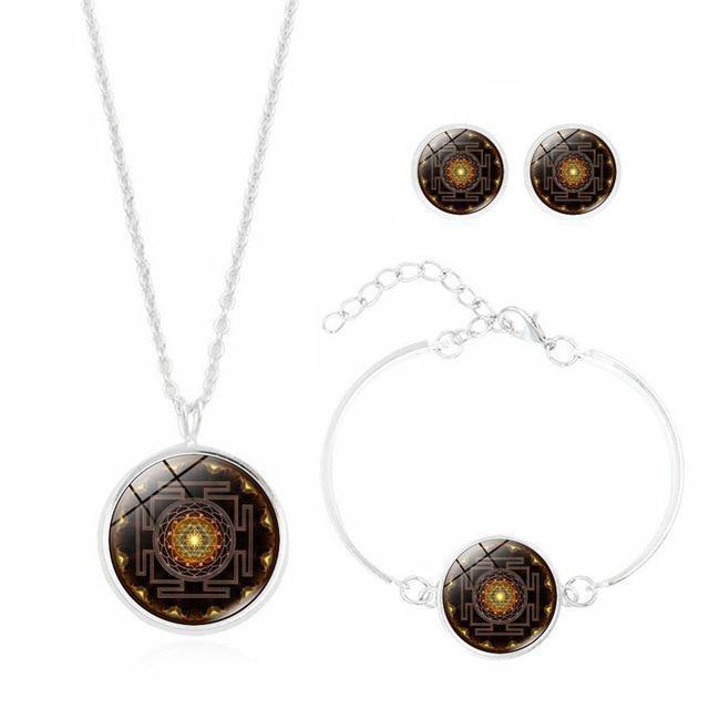Sri Yantra Jewelry Set